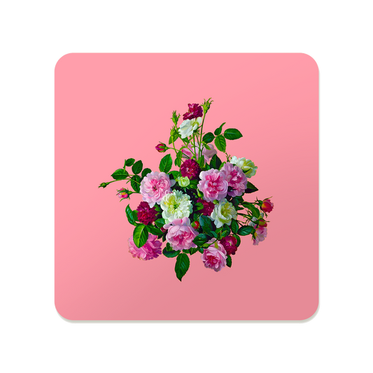Victorian Rose Bouquet Square Mousepad