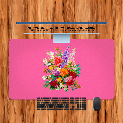 Botanical Floral Desk Mat, Smooth Anti-Scratch Desk Protector Pad