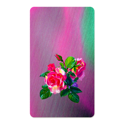 Romantic Floral Rectangle Mouse Pad, Premium Non-Slip Rubber Base Desk Mat