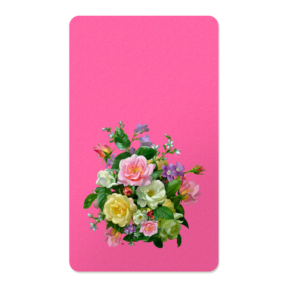 Pastel Floral Rectangle Mouse Pad, Premium Non-Slip Rubber Base Desk Mat