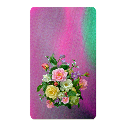 Pastel Floral Rectangle Mouse Pad, Premium Non-Slip Rubber Base Desk Mat