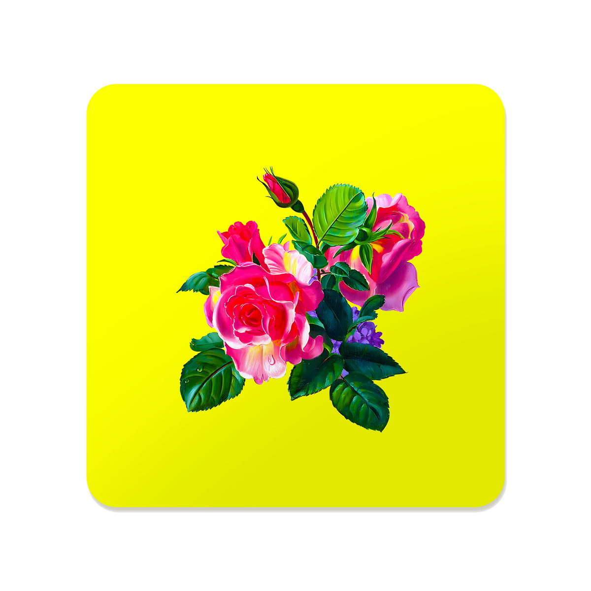 Rose Trio Bouquet Square Mousepad