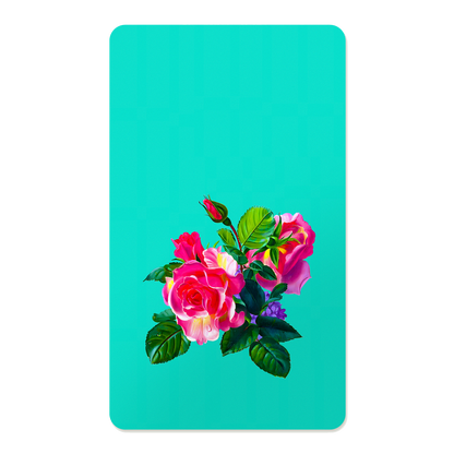 Romantic Floral Rectangle Mouse Pad, Premium Non-Slip Rubber Base Desk Mat