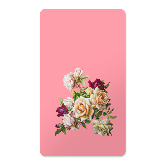 Muted Blush Rose Bouquet Rectangle Mousepad