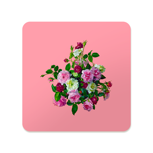 Victorian Rose Bouquet Square Mousepad