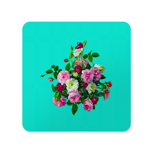Victorian Rose Bouquet Square Mousepad