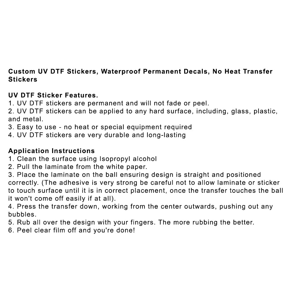 UV DTF Sticker