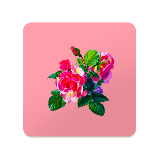 Rose Trio Bouquet Square Mousepad