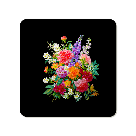 Wildflower Symphony Bouquet Square Mousepad