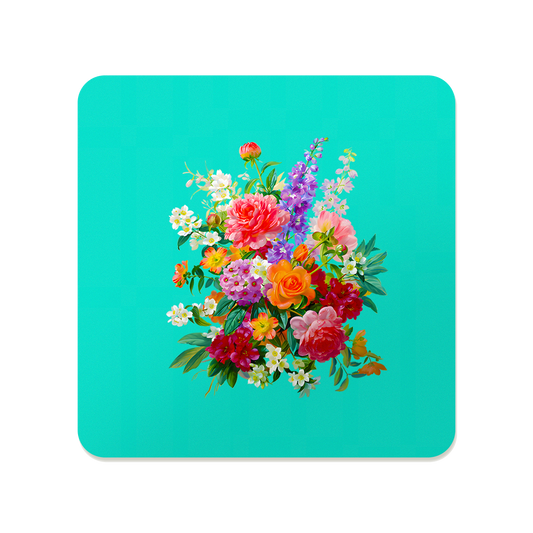 Wildflower Symphony Bouquet Square Mousepad