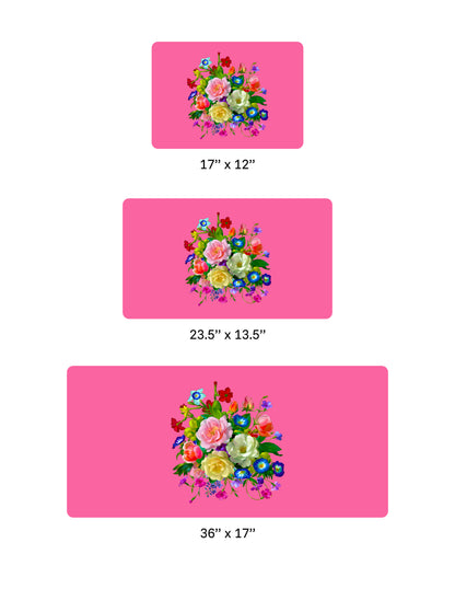 Vibrant Floral Desk Mat, Smooth Anti-Scratch Desk Protector Pad