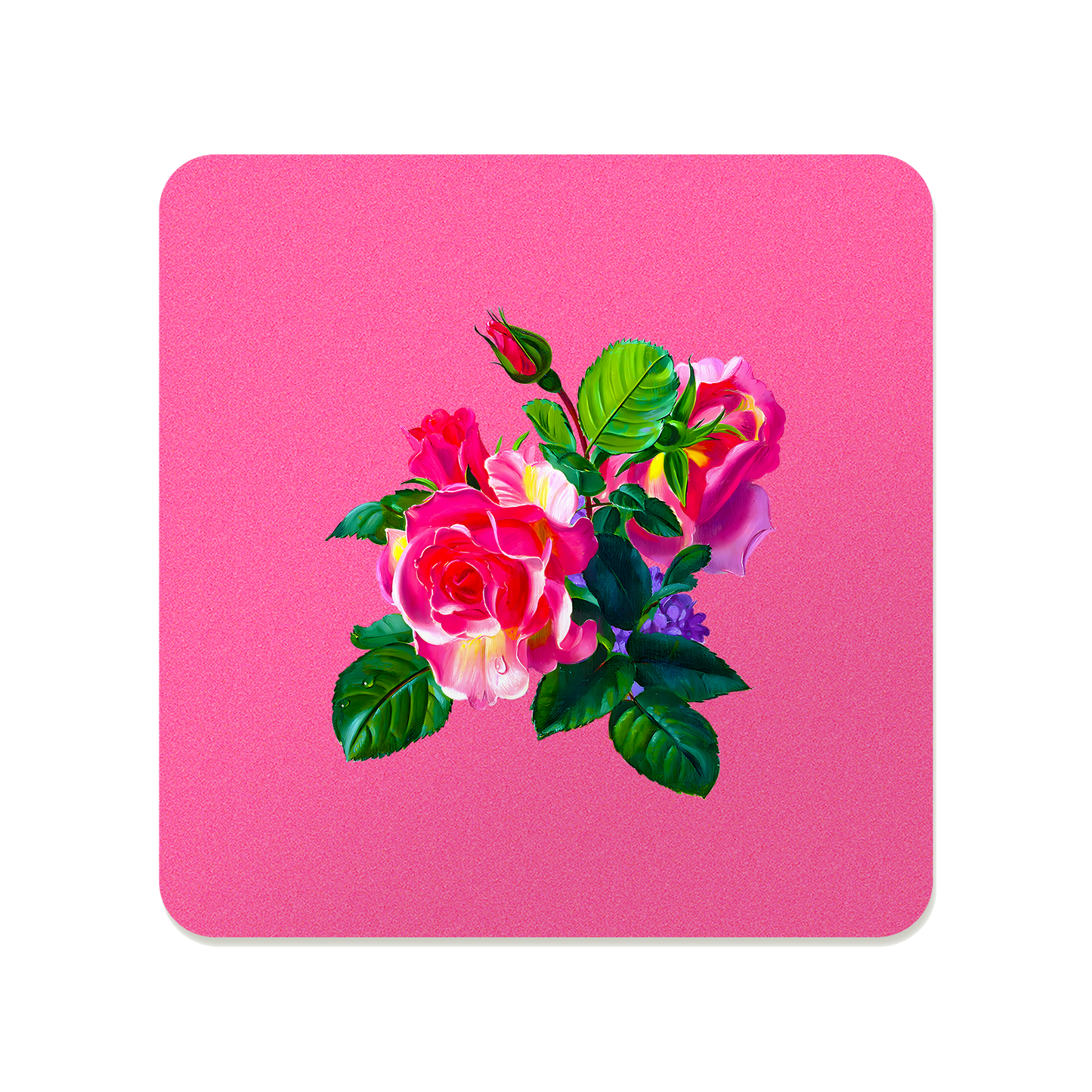 Rose Trio Bouquet Coaster
