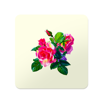 Rose Trio Bouquet Coaster