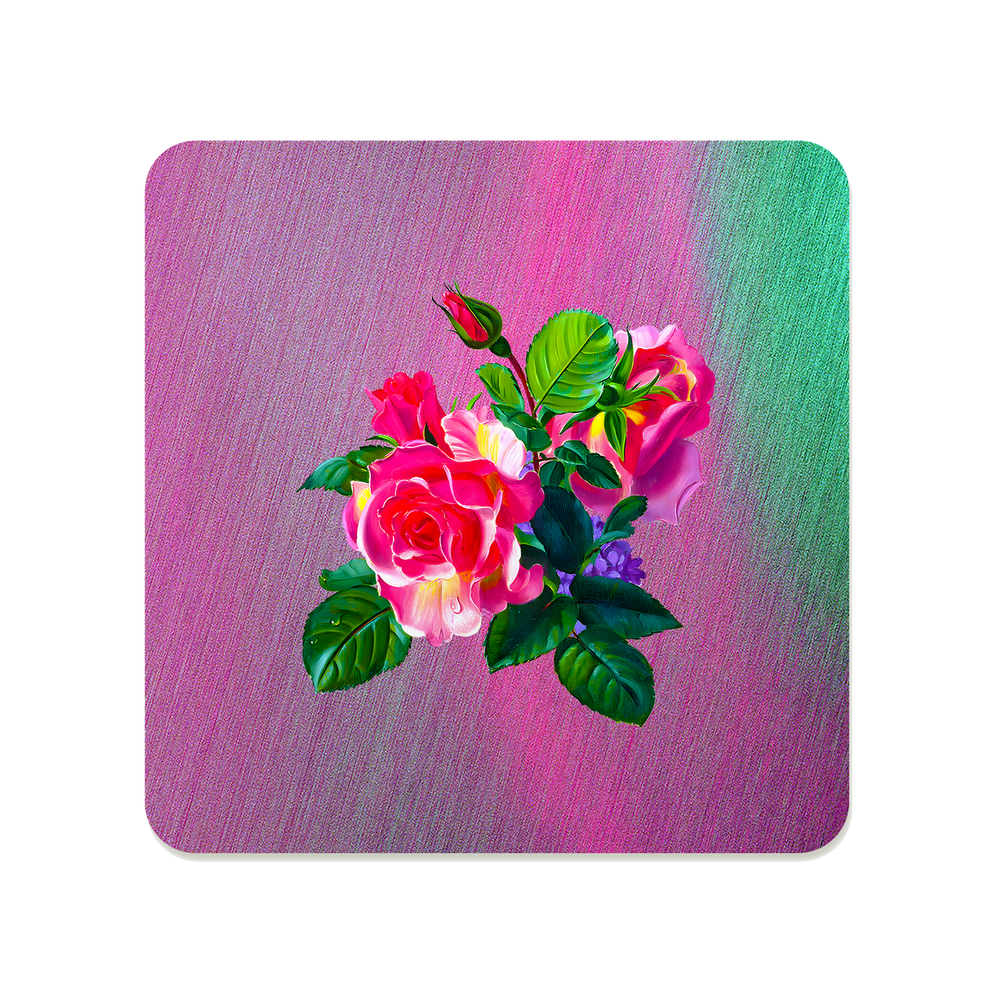 Rose Trio Bouquet Coaster