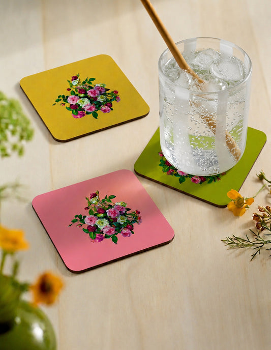 Victorian Rose Bouquet Coaster